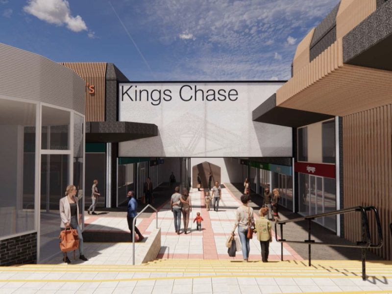 The planned revamp for the entrance to Kings Chase shopping centre