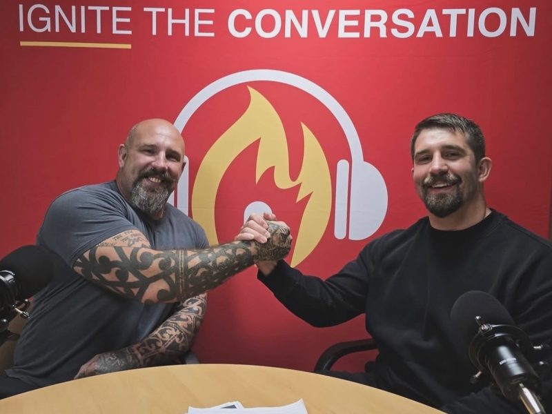Lee Ralph, left, with co-host Warren Shepherd